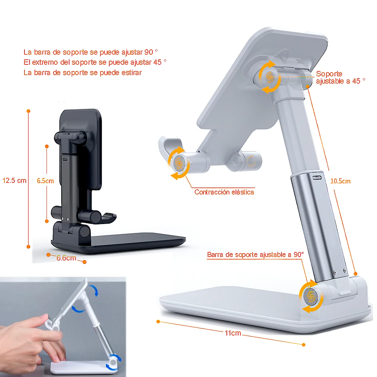 Detalles accesorios de Soporte Apoya Celular Plegable Belsic Sop0200