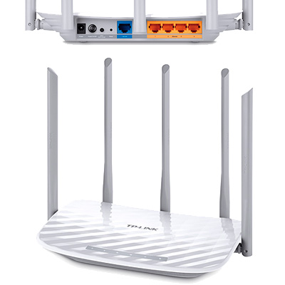 ROUTER WIFI 450MBPS/2,4GHz 867MBPS/5GHz 4PTO 5ANT TP-LINK ARCHER C60 ROUTER WIFI 450MBPS/2,4GHz 867MBPS/5GHz 4PTO 5ANT TP-LINK ARCHER C60