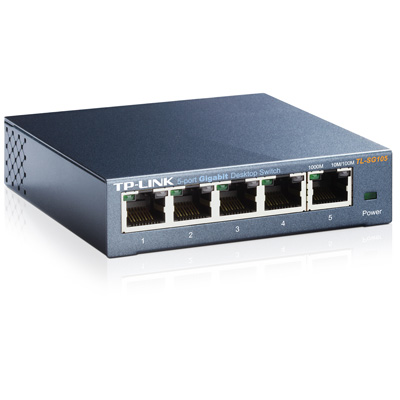 SWITCH 5 PUERTOS 10/100/1000 TP-LINK TL-SG105 ADMINISTRABLE