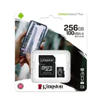 Memoria Micro Sd 256Gb Kingston Cl10 Canvas Select Plus C/Adaptador 100 Mb/S