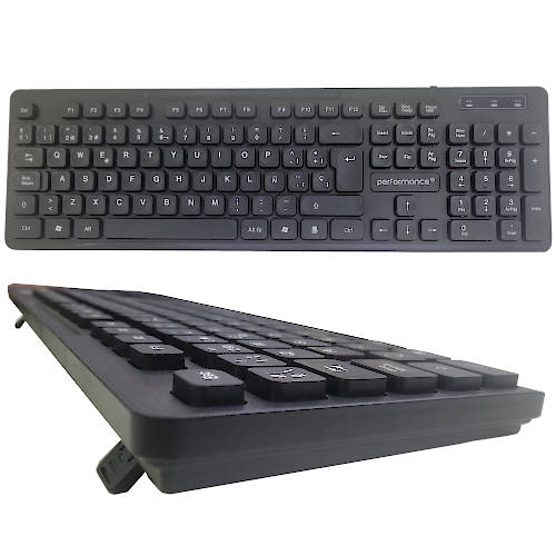 TECLADO USB PERFORMANCE EN ESPANOL TECLA PLANA NEGRO 8A69