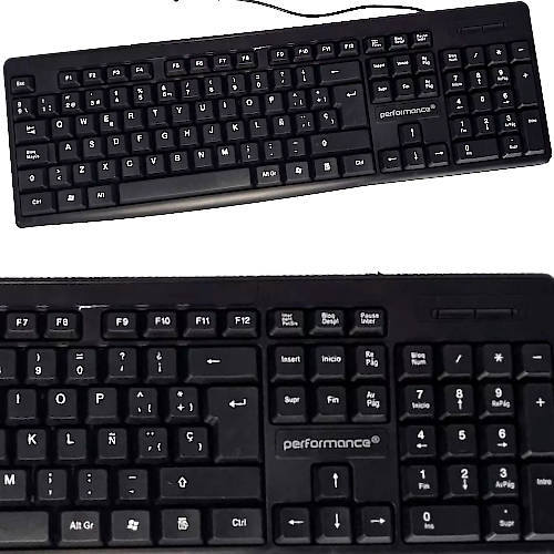 TECLADO USB PERFORMANCE EN ESPANOL NEGRO 8259