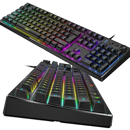  TECLADO GAMER GX GENIUS EN ESPANOL SCORPION K7 PLUS ESPAÑOL NEGRO