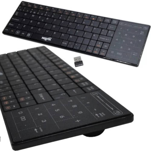 TECLADO NISUTA INALAMBRICO NSWIKTV27 ESPANOL CON TOUCHPAD TECLADO NISUTA INALAMBRICO NSWIKTV27 ESPANOL CON TOUCHPAD