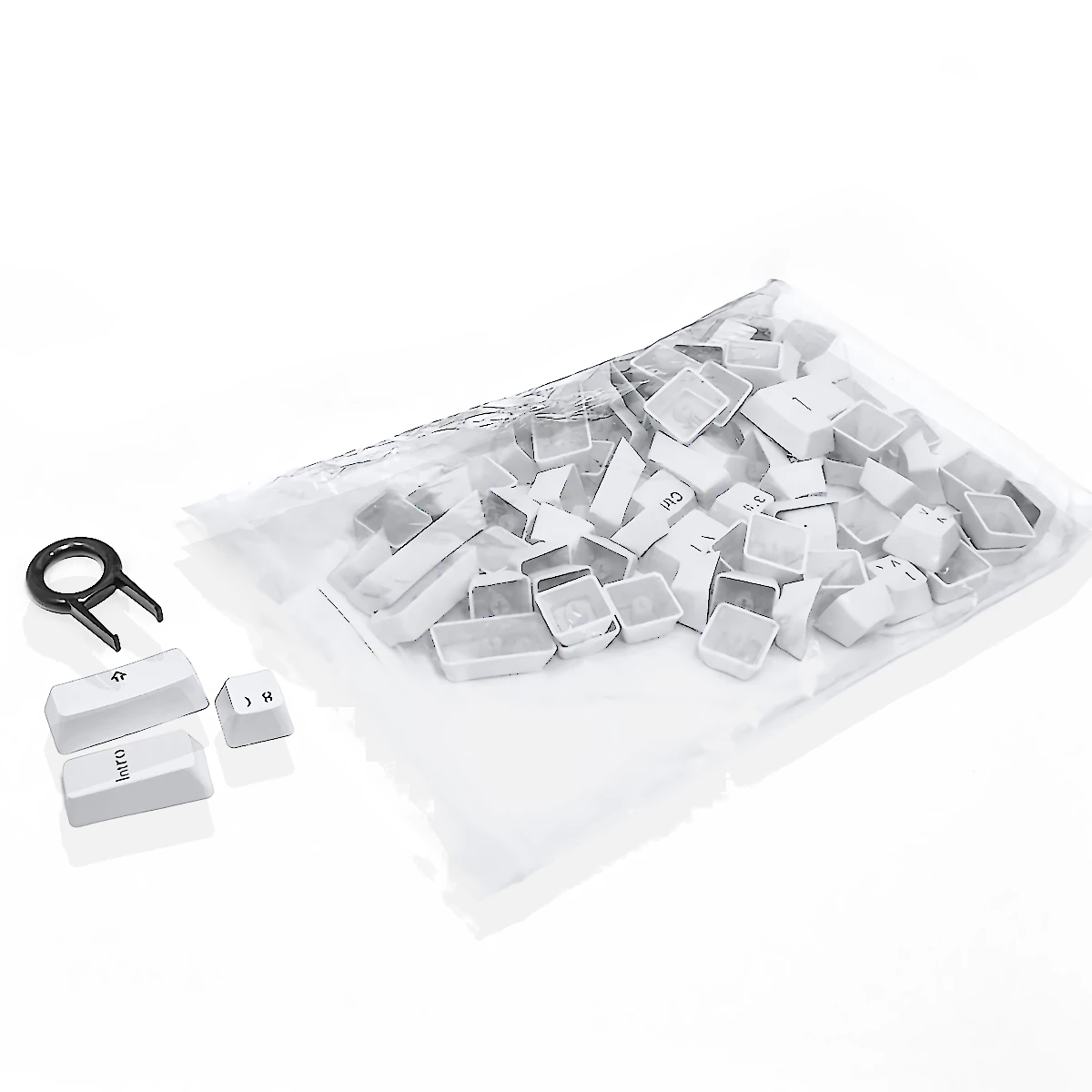 Teclas P/ Reemplazar Teclado Mecanico Blancas (Juego De 108 Teclas)