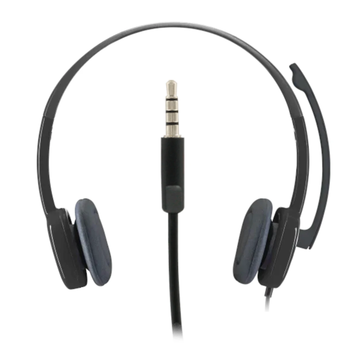 Vista lateral de Auricular Con Microfono Logitech H151 Ficha 4 Polos