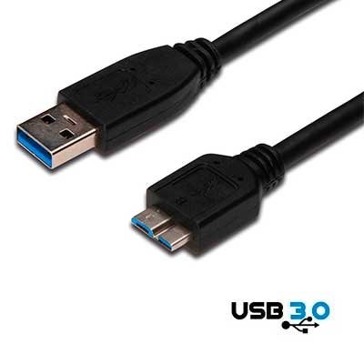 CABLE USB 3.0 A MACHO / MICRO-USB-B MACHO 1,8 MTS