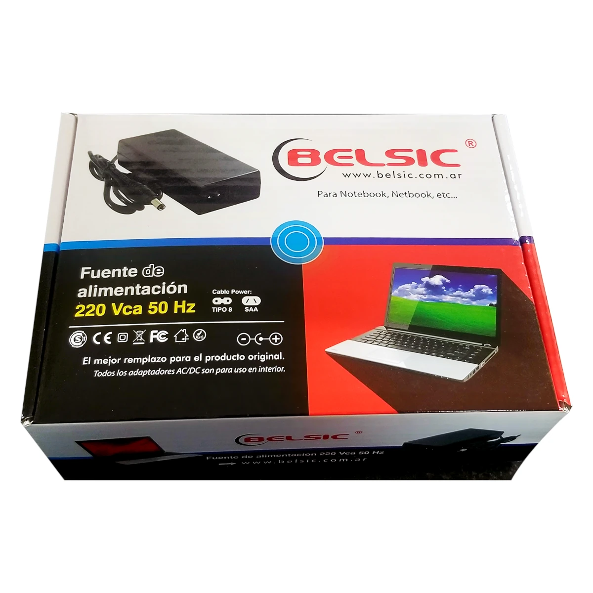 Miniatura 3 de Cargadores Notebooks marca Belsic modelo 24220/24209