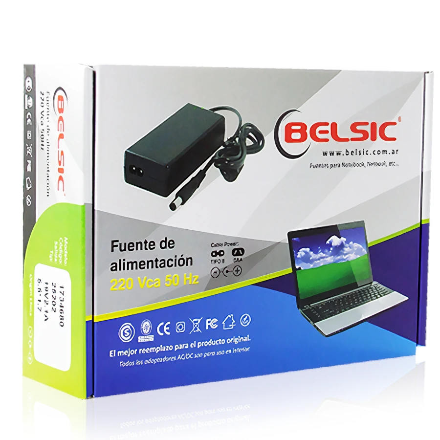 Miniatura 3 de Cargadores Notebooks marca Belsic modelo 24138