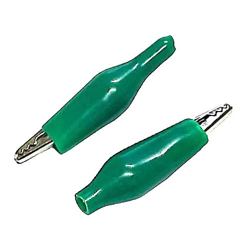  PINZA CLIP TIPO COCODRILO CHICO (40mm) VERDE