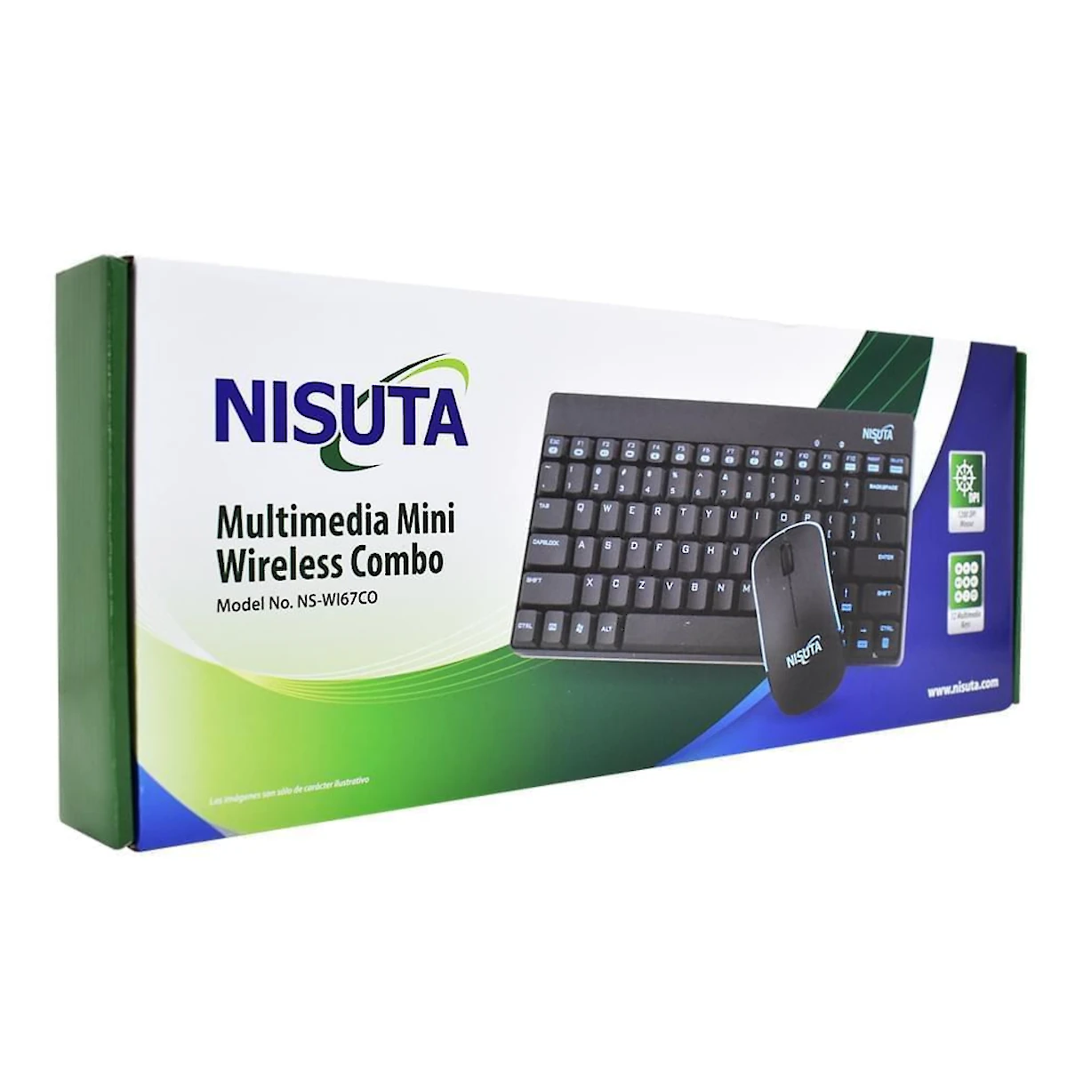 Miniatura 3 de Teclados inalambricos marca Nisuta modelo NSWI67CO