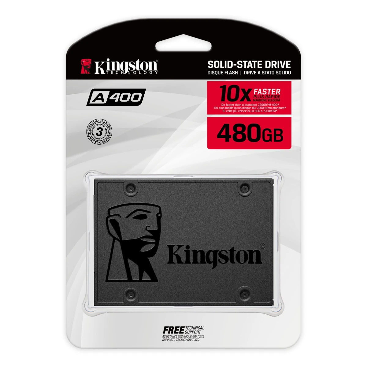 Miniatura 2 de Discos rigidos, portatiles, SSD marca Kingston modelo SA400S37/480G