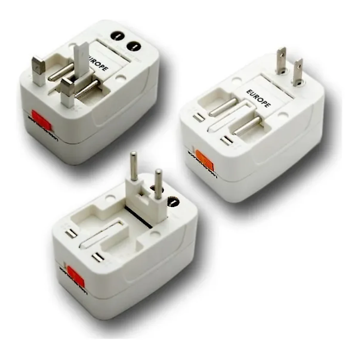 Detalles accesorios de Adaptador Enchufe Universal Viajero Usa Europa Asia
