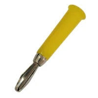 Ficha Banana Plug Macho Estandar Amarillo