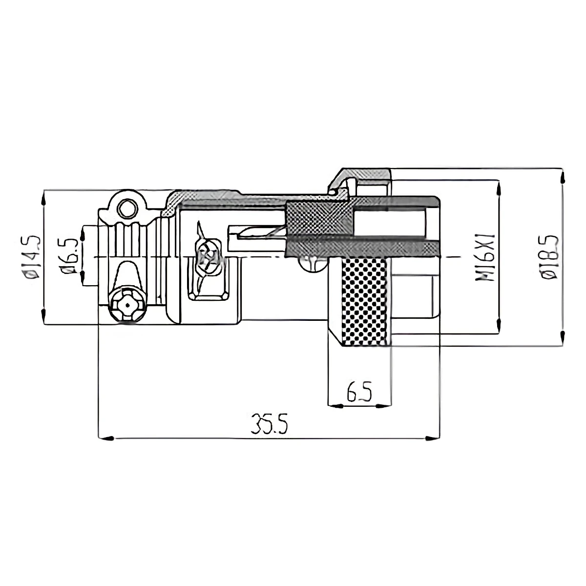 Miniatura 3 de GX16 Fichas y Conectores marca Arwen modelo MCR1-6P