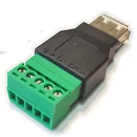 Conector Ficha Usb 2.0 A Hembra A Bornera
