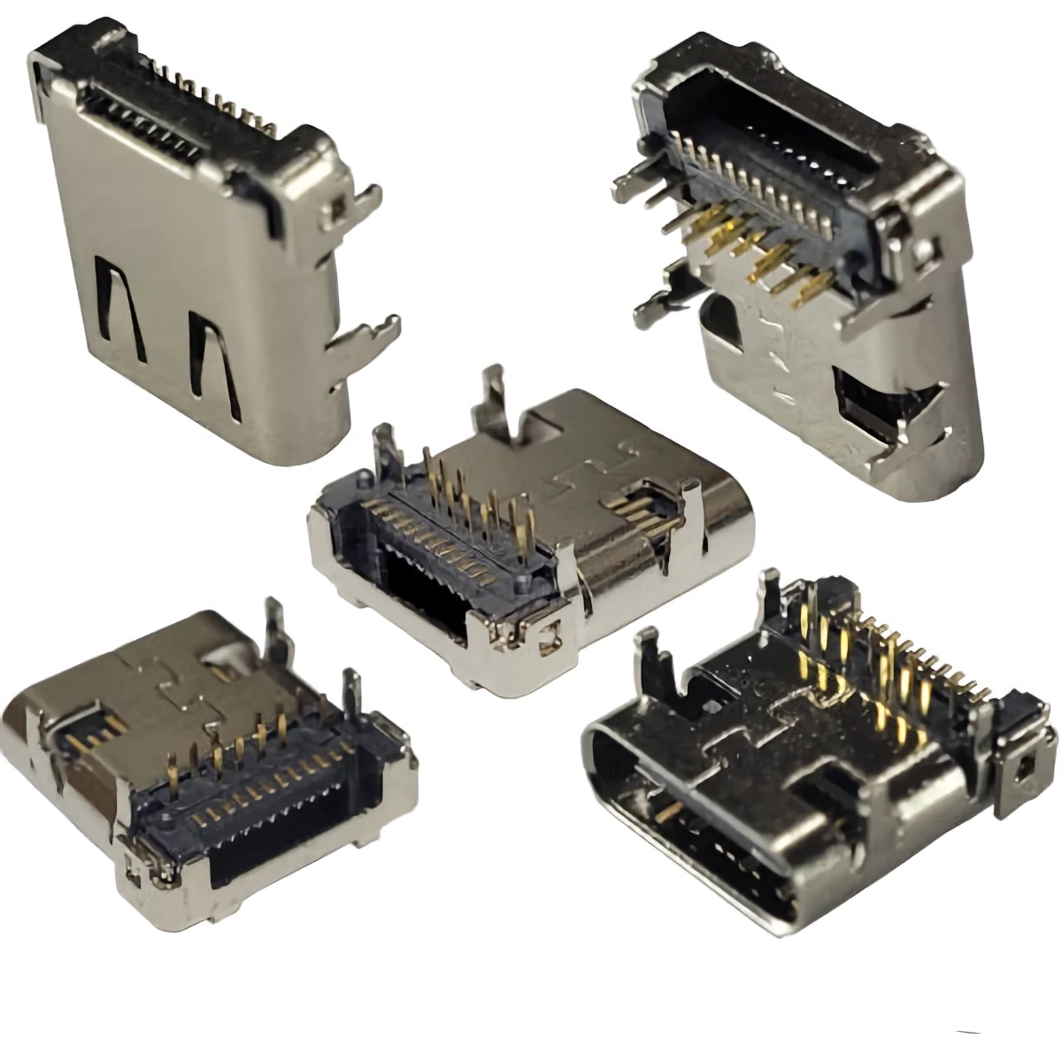 Conector Ficha Usb C Hembra 24 Pines Usb-C-Ch24 (12 Pines 90 Grados + 12 Pines Rectos) Conector Ficha Usb C Hembra 24 Pines Usb-C-Ch24 (12 Pines 90 Grados + 12 Pines Rectos)