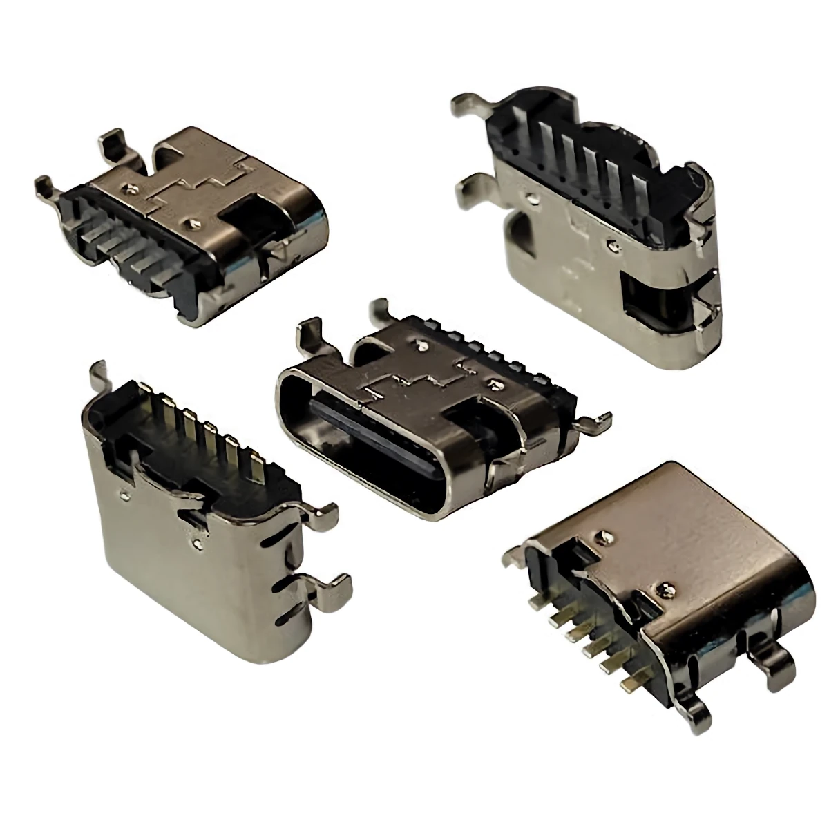 Conector Ficha Usb C Hembra 6 Pines Usb-C-Ch6 (6 Pines Rectos) Conector Ficha Usb C Hembra 6 Pines Usb-C-Ch6 (6 Pines Rectos)