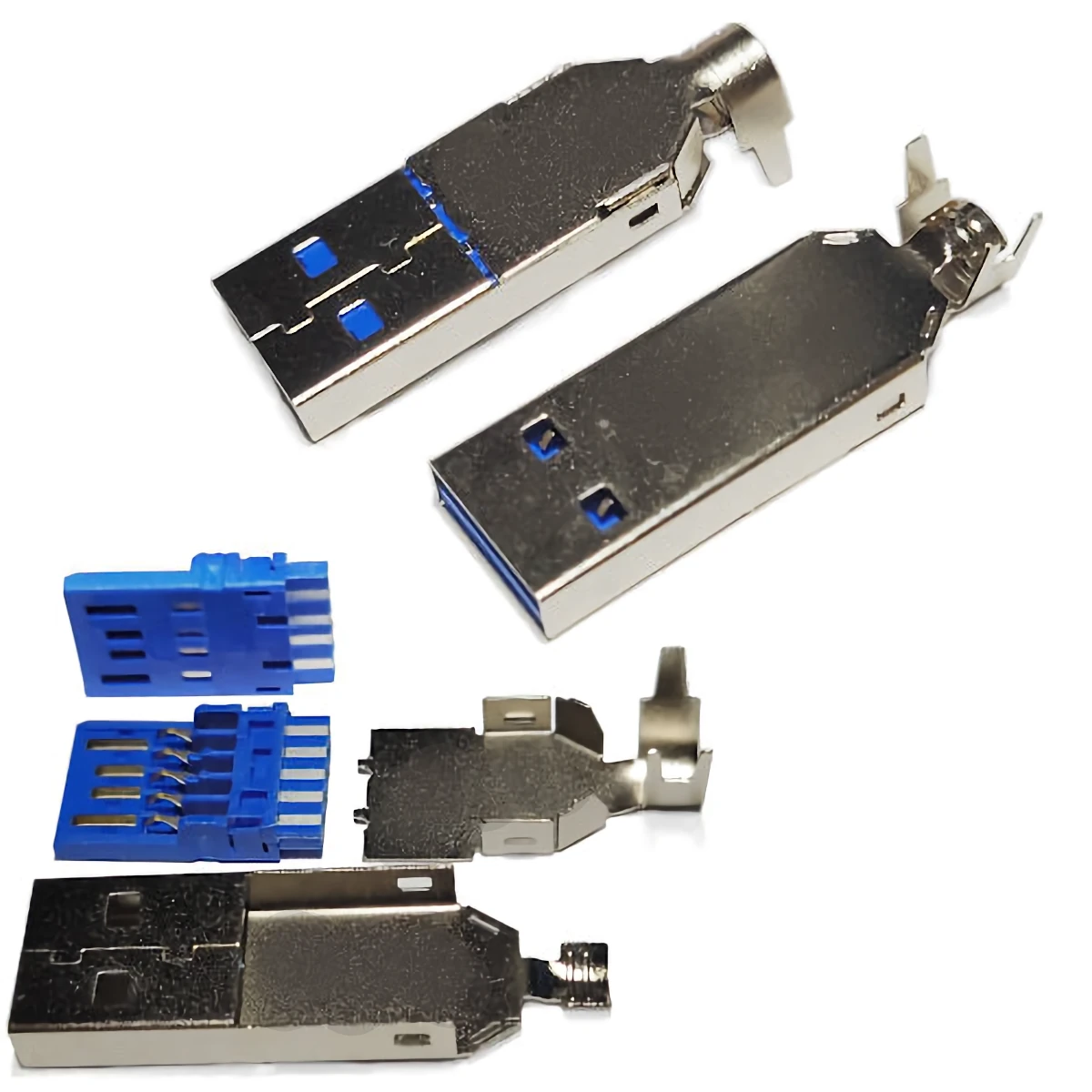 Conector Ficha Usb 3.0 A Macho A Cable Metal Conector Ficha Usb 3.0 A Macho A Cable Metal