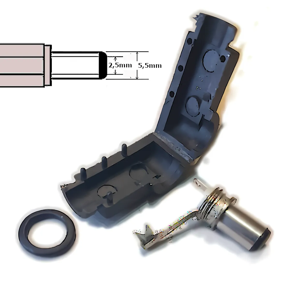 Miniatura 3 de DC hueco: Fichas marca Arwen modelo HUECO-2.5 90