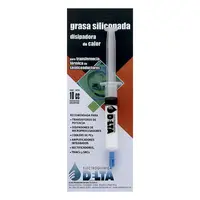 Grasa Disipadora Termica Siliconada Blanca Jeringa 10Cc Delta