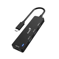 Hub Usb C 3.0 4 Puertos Usb A 3.0 Negro Cable 15Cm Plastico Hub Usb C 3.0 4 Puertos Usb A 3.0 Negro Cable 15Cm Plastico