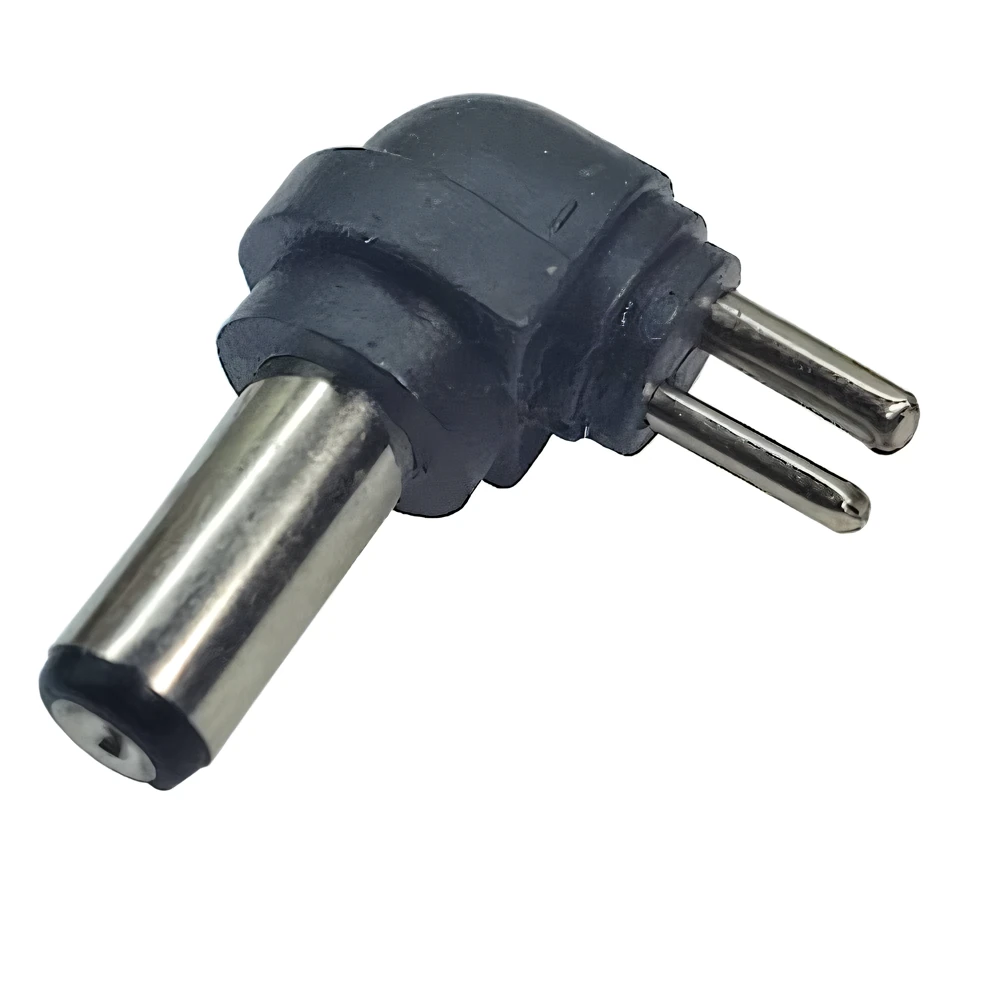 Plug Hueco 5,5 X 1,5 Mm Intercambiable Macho 90 Grados Polarizado
