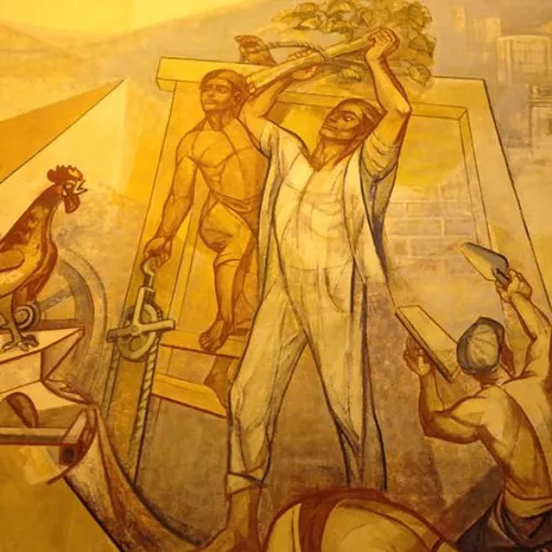 Mural en la Galerí­a San José de Flores